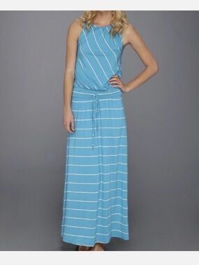 michael stars halter maxi dress MICHAEL STARS Dark Purple High Neck Halter Maxi Dress Size Small